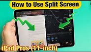 iPad Pro 11in: How to Use Split Screen (Use 2 Apps Same Time)