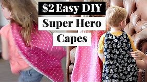 Easy, Quick, & Cheap Superhero Cape | Superhero Cape Tutorial