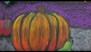 Chalk Pastel Pumpkin Lesson in Third Grade Art