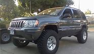 Jeep grand cherokee overland (WJ) 2'' roughcountry lift before and after
