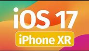 Can iPhone XR be updated to latest iOS 17?
