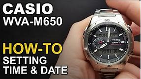 Casio WVA-M650 - Setting time and date - module 5110