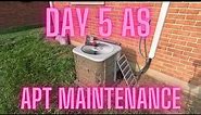 Day 5 as apartment maintenance