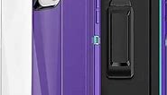 AICase for iPhone 13/iPhone 14 Case with Belt-Clip Holster, Screen Protector, Heavy Duty Protective Phone Case, Military Grade Full Body Protection Shockproof/Dustproof/Drop Proof Rugged Tough(Purple)