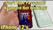 iPhone 12's: Can't Type Password, Pin, Pattern? Keyboard Frozen? FIXED!!!