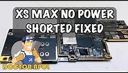 IPHONE XS MAX NO POWER | FULL SHORTED SOLUTION