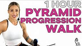 Epic 1-Hour Treadmill Adventure!! Pyramid Progression Walk to Transform Your Fitness!