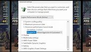 Processor Performance Boost Modes Side by Side Test -Legion 5 Pro