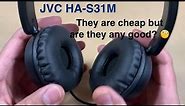 Are the JVC HA-S31M headphones worth buying? Are they good for kids or adults? Unboxing and Review.