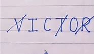 victor name logo style #victor logo #@Anshika86017