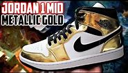 Air Jordan 1 Mid Metallic Gold REVIEW and ON-FEET!