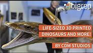 Life-Size 3D Printed Dinosaurs and More by CDM STUDIOS