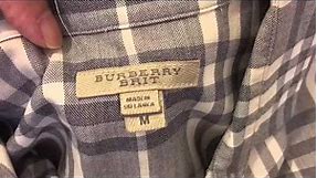 How to spot a real authentic Burberry shirt