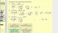 Unit Conversions With American (Standard) Units - Length, Weight, Capacity