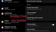 How to enable Find My Phone | #Tech | # Tech and Gaming | #shorts