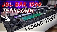 What's inside JBL BAR 1000 Soundbar - Full TEARDOWN + Sound test
