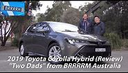 2019 Toyota Corolla Hybrid Hatchback ('Two Dads" Review) | BRRRRM Australia