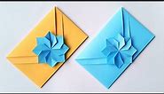 Beautiful PAPER ENVELOPE | Gift Idea | Easy Origami Envelope | DIY Flower Envelope Making Ideas