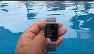 Swimming with the Apple Watch Series 3 (Stainless Steel Milanese Loop) Shot with an iPhone 8 Plus
