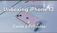iPhone 13 Rosa 128 Gb | Aesthetic Unboxing + Cases, película e protetor do carregador