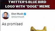 Twitter CEO Elon Musk Replaces Iconic Blue Bird Logo With "Doge" Meme Of Dogecoin Cryptocurrency