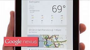 Nexus 7 (2012) - Google Now