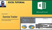 How to create an exercise tracker in Microsoft Excel
