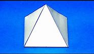 Como hacer una pirámide cuadrangular. Rápido y fácil / Quadrangular pyramid