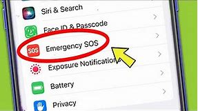 iPhone || Emergency SOS Setting in iPhone Apple ios iphone 13