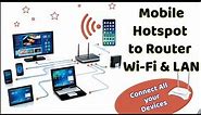 TP link router - Mobile hotspot to WIFI router | WIFI extender | WIFI bridging | Tech bay