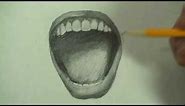 HD How to Draw an Angry Mouth Step by Step (Scream Face Expression)