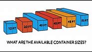 What size Shipping Containers can you purchase?