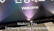 Entering Samsung #GalaxyUnpacked - Who’s ready for some new folding phones? 📱🫡👀 | Andru Edwards