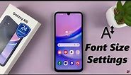 How To Change Font Size On Samsung Galaxy A15