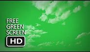 Free Green Screen - Realistic Moving Clouds