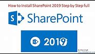 How to Install Microsoft SharePoint 2019 Step by Step full