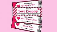 Free Printable Love Coupons For Him - Bold & Bubbly