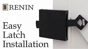 Renin Barn Door Easy Latch | Installation Video
