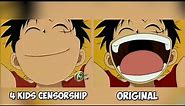 FIRST EPISODE OF ONE PIECE WITHOUT CENSORSHIP 🍓 4kids compare with original