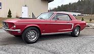 Fully Restored 1968 Ford Mustang Is a Rare Candy Apple Red Coupe With Cobra Jet Power