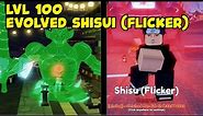 LVL 100 EVOLVED SHISUI (FLICKER) SHOWCASE IN ANIME ADVENTURES!