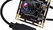 ELP Sony IMX323 Sensor Mini Wide Angle USB Camera Module with Microphone 180degree Fisheye Lens HD 1080P 0.01Lux Low Light Video Audio PC Camera UVC H.264 USB2.0 Embedded Webcam Board for Computer