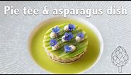 Green asparagus & pie tee dish | Fine dining vegetarian