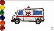 Ambulance Drawing | Step by Step Art for Kids | Little Art Adventure