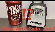 [16] How to Open a Master Lock Box with a Soda Can!!!