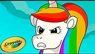 Angry Unicorns! 🦄 Season One Mix 🖍️ Crayola Scribble Scrubbie Pets | Cartoons for Kids