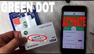 ✅ How To Activate Green Dot Prepaid Visa Debit Card 🔴