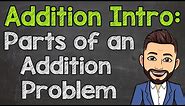 Parts of an Addition Problem: Addends and Sum | Math with Mr. J