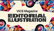 Editorial Illustration Project for VICE Magazine in 4 mins - Start to Finish