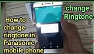 How to change ringtone in Panasonic mobile phone